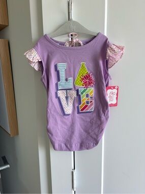 Ric Rac & Ruffles Shirt with Ruffle Sleeves